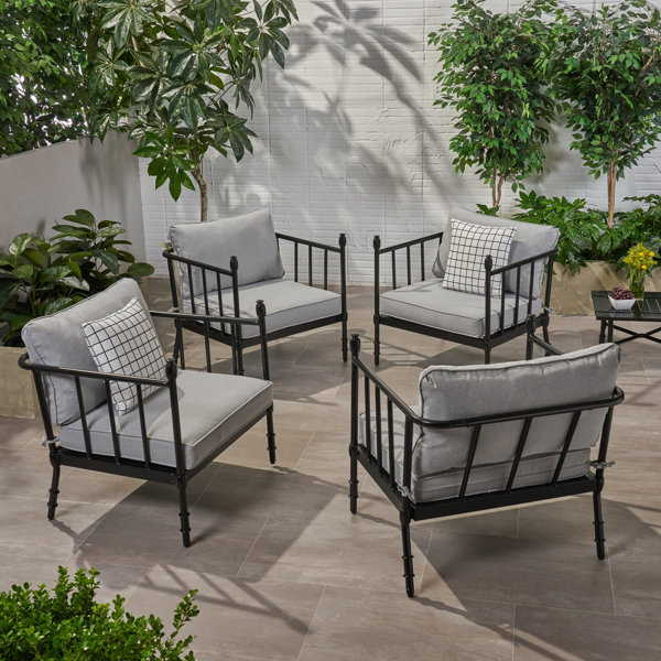 Rosalind Wheeler Joule Outdoor Patio Chair with Cushions Wayfair